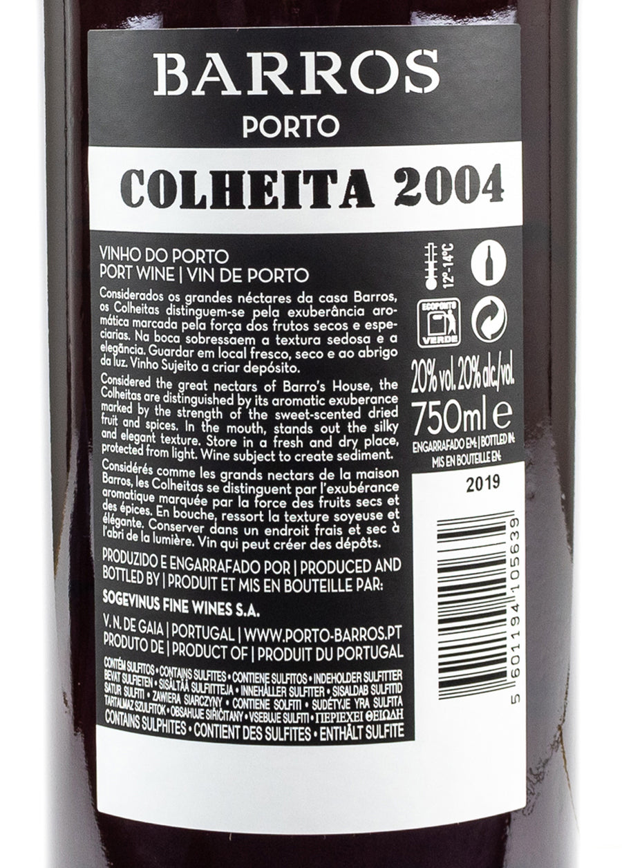 Vinho do Porto Barros Colheita 2004 Tawny