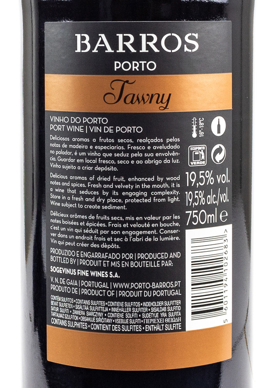 VINHO DO PORTO - BARROS TAWNY 0.75 L 