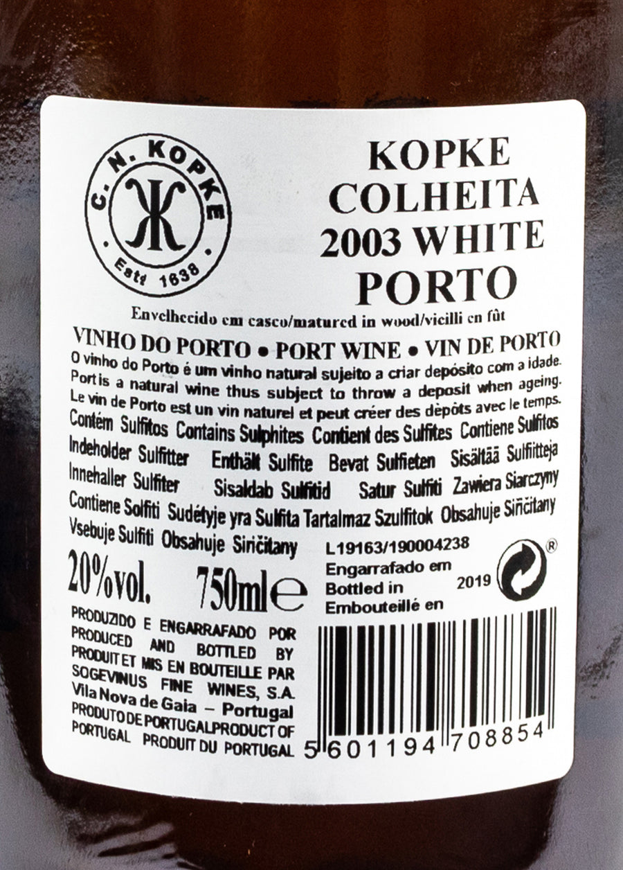 VINHO DO PORTO - KOPKE COLHEITA 2003 WHITE