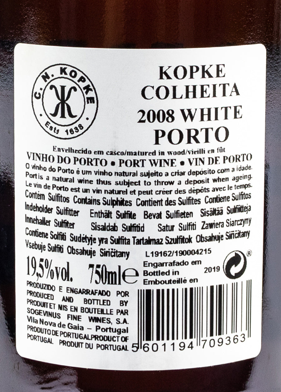 VINHO DO PORTO - KOPKE COLHEITA 2008 WHITE