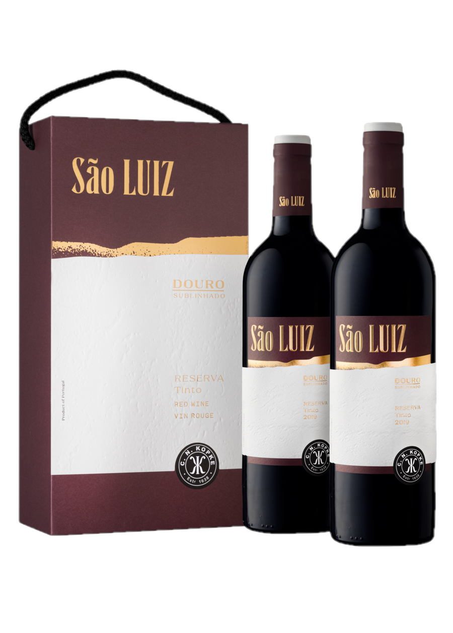 Gift Pack Vinho Douro Tinto São Luiz Reserva 2019 + Saco personalizado